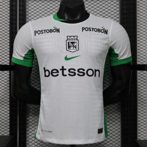 New arrivals Player Version 26 27 Atlรฉtico Nacional White & Green Accent Away Jersey - Front