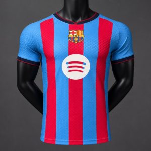 Player Version 26 27 Barcelona 125th Anniversay Red Blue Jersey - Front