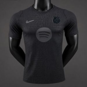 Player Version 26 27 Barcelona Black Training Jersey - Front