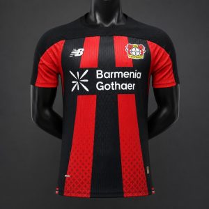 Player Version 26 27 Bayer Leverkusen Home Black Red Jersey - Front