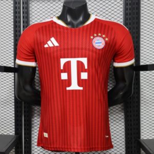 Player Version 26 27 Bayern Munich Red with Tonal Stripe Home Jersey - Front