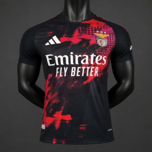 Player Version 26 27 Benfica Black Red Pre-Match Jersey - Front