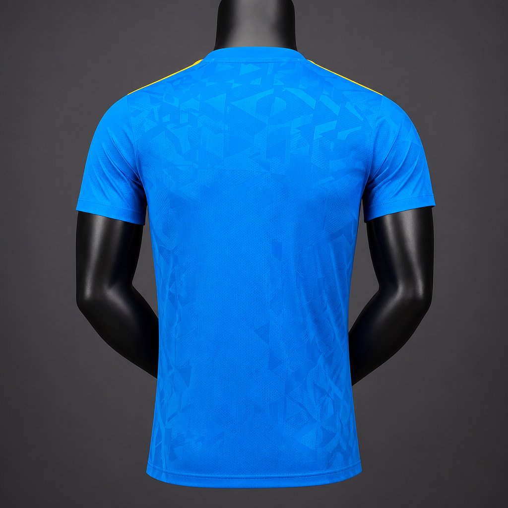 player version 26 27 brazil national team blue training jersey back Player Version 26 27 Brazil National Team Blue Training Jersey - Back