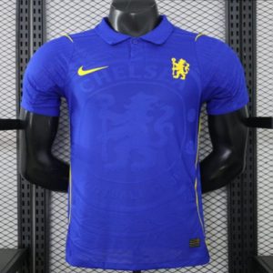 Player Version 26 27 Chelsea FC Royal Blue Polo Collar Home Jersey - Front