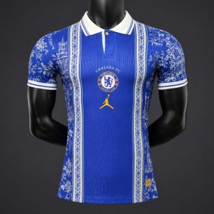 Player Version 26 27 Chelsea x Jordan x Dior Parisian Heritage Concept POLO Jersey - Front