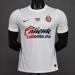 Player Version 26 27 Chivas Guadalajara Away White Jersey - Front