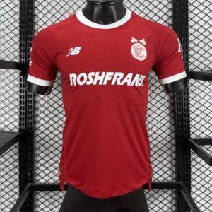 Player Version 26 27 Deportivo Toluca FC New Balance Home Deep Red White Jersey - Front