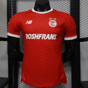 Player Version 26 27 Deportivo Toluca FC Red with Circular Stripe Pattern Home Jersey - Front