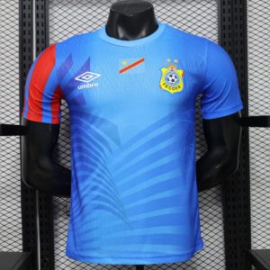 Player Version 26 27 DR Congo Sky Blue & Red Home Jersey - Front