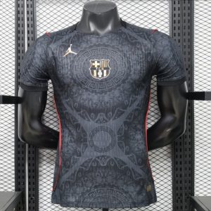Player Version 26 27 FC Barcelona Dark Black & Red Special Edition Jersey - Front