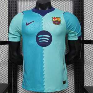 Player Version 26 27 FC Barcelona Teal & Aqua BlueThird Jersey - Front