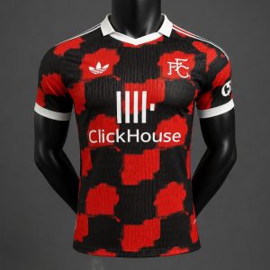 Player Version 26 27 Fulham Away Red Black Jersey - Front