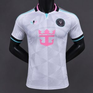 New arrivals Player Version 26 27 Inter Miami CF Away White with Geometric Diamond Pattern Jersey - Front