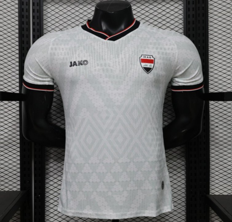 player version 26 27 iraq away jersey front Player Version 26 27 Iraq Away Jersey - Front