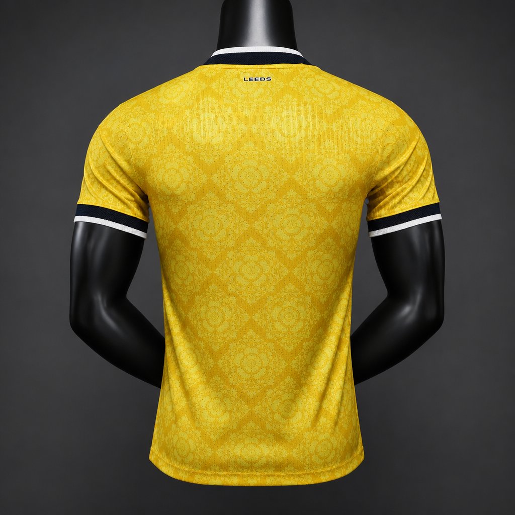 player version 26 27 leeds united away jersey back Player Version 26 27 Leeds United Away Jersey - Back