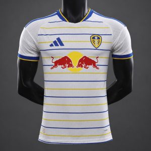 New arrivals Player Version 26 27 Leeds United Home Stripes Jersey - Front