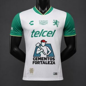 Player Version 26 27 León Away White Jersey - Front