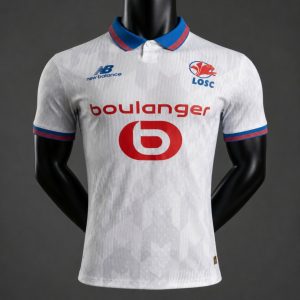 Player Version 26 27 Lille OSC Away White Jersey - Front