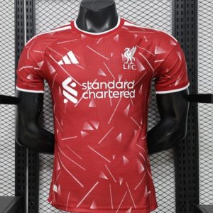 Player Version 26 27 Liverpool Red with Geometric Shatter Pattern Home Special Edition Jersey - Front