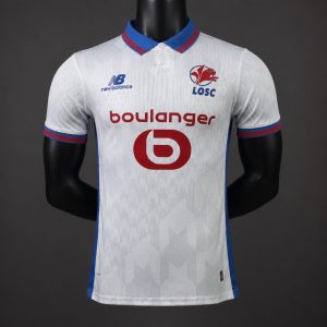 New arrivals Player Version 26 27 LOSC Lille White Away Jersey - Front