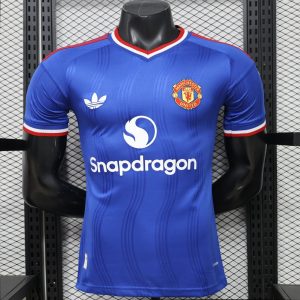 Player Version 26 27 Manchester United Away Blue Special Edition Jersey - Front