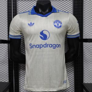 Player Version 26 27 Manchester United Away Cream White Jersey - Front