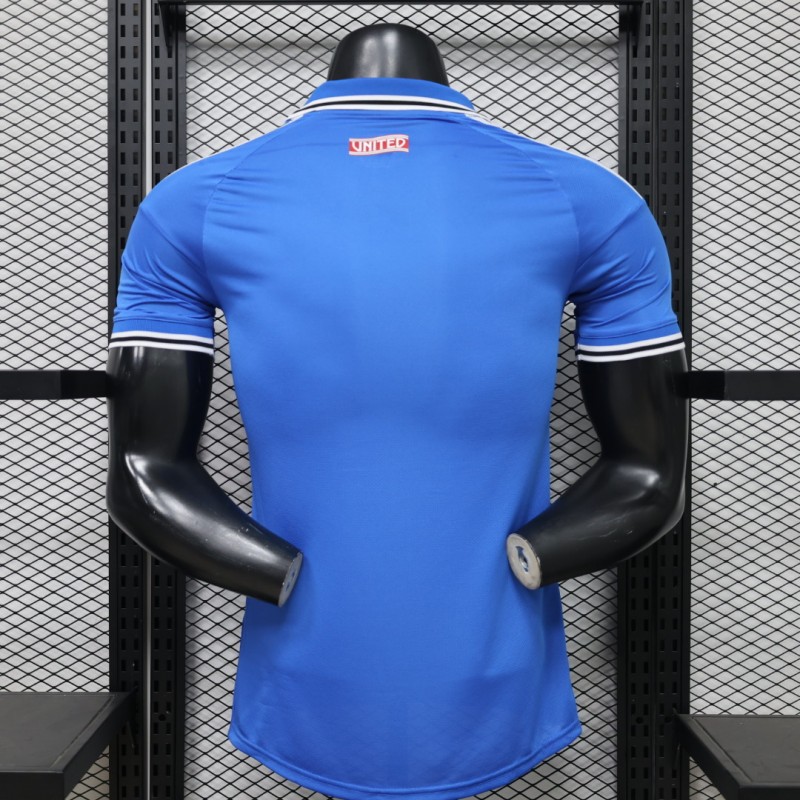 player version 26 27 manchester united blue special edition jersey back Player Version 26 27 Manchester United Blue Special Edition Jersey - Back