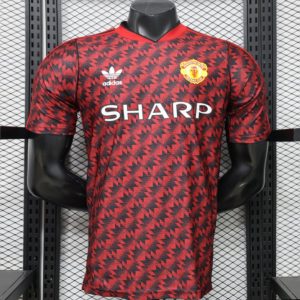Player Version 26 27 Manchester United Home Red Vintage Remake Jersey - Front