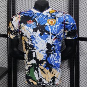 Player Version 26 27 Manchester United Multicolor Paint Splash Art Special Edition Jersey - Front