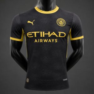 Player Version 26 27 Manchester United Red Away Black Jersey - Front