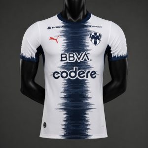 New arrivals Player Version 26 27 Monterrey Away White Navy Jersey - Front