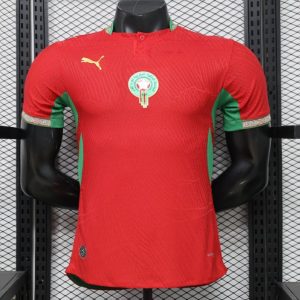 New arrivals Player Version 26 27 Morocco Red & Green Home Jersey - Front