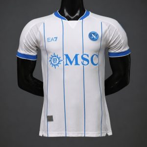 New arrivals Player Version 26 27 Napoli Away White Jersey with NFC Chip - Front