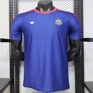 New arrivals Player Version 26 27 Newcastle United Blue 1990 Vintage Remake Short Sleeve Away Jersey - Front