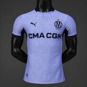New arrivals Player Version 26 27 Olympique de Marseille Third Lavender Jersey - Front