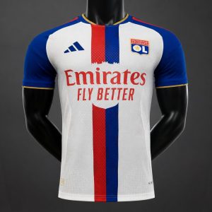 Player Version 26 27 Olympique Lyonnais Home White Jersey - Front