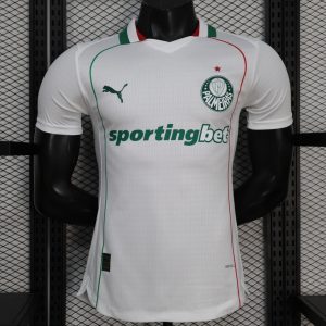 Player Version 26 27 Palmeiras Away White Jersey - Front