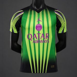 New arrivals Player Version 26 27 PSG Paris Saint-Germain Green Special Edition Jersey - Front