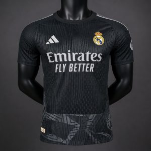 New arrivals Player Version 26 27 Real Madrid Black Goalkeeper Jersey - Front