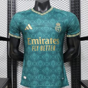 New arrivals Player Version 26 27 Real Madrid Green Gold Third Special Edition Jersey - Front