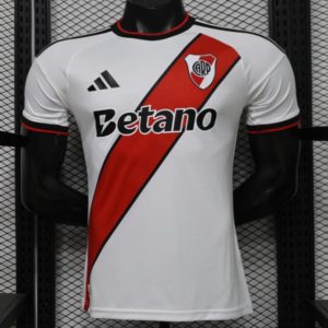 New arrivals Player Version 26 27 River Plate Home White with Red Diagonal Sash Jersey - Front