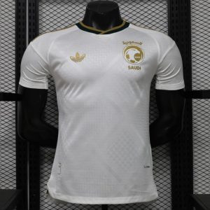 New arrivals Player Version 26 27 Saudi Arabia White & Gold Home Jersey - Front