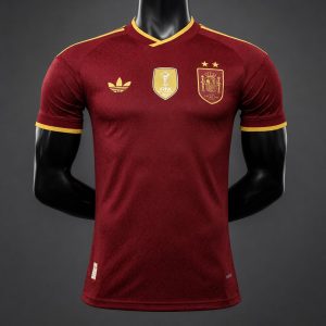 Player Version 26 27 Spain Third Burgundy Jersey - Front