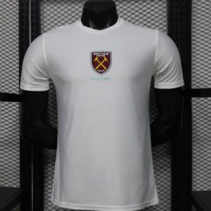 New arrivals Player Version 26 27 West Ham United White Short Sleeve Training Jersey - Front