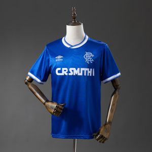 Rangers 84 87 Home Retro Jersey S-XXL - Front