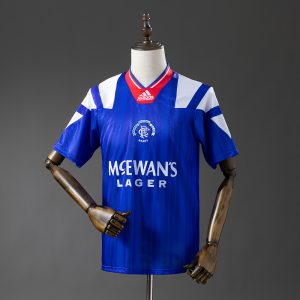 Rangers 92 94 Home Retro Jersey S-XXL - Front