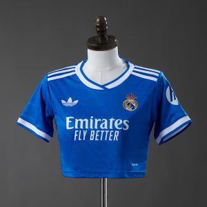 Real Madrid 25 26 Third Away Women's crop top style S-XXL - Front