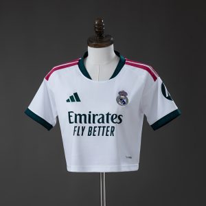 Real Madrid 26 27 Home Women's Crop Jersey S-XXL - Front