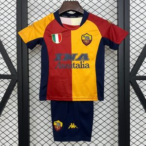 Retro 01 02 Kids Roma Home Size 16-28 Jersey - Front