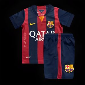 Retro 14 15 Kids Barcelona Home Jersey - Front